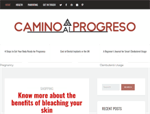 Tablet Screenshot of caminoalprogreso.com